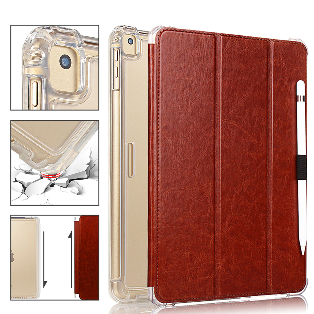 Removable Smart Cover with Sleep on/off for iPad Mini 1/2/3